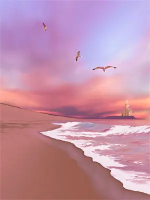 夕阳的朝阳洒满了湖面