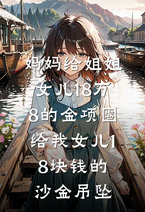 妈妈给姐姐女儿18万8的金项圈，给我女儿18块钱的沙金吊坠